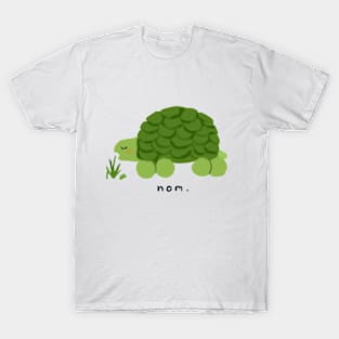 'Nom.' Cute Turtle Doodle T-Shirt